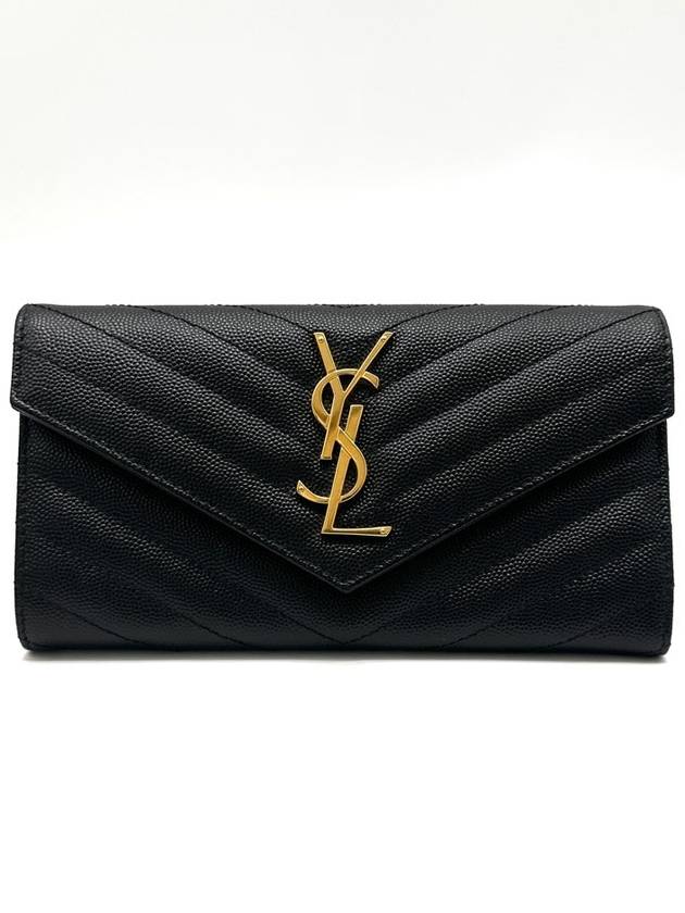 Grande Poudre Matelasse Envelope Flap Long Wallet 372264 - SAINT LAURENT - BALAAN 2