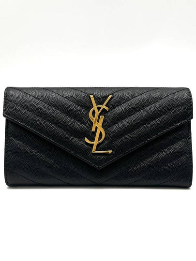 Grande Poudre Matelasse Envelope Flap Long Wallet 372264 - SAINT LAURENT - BALAAN 2