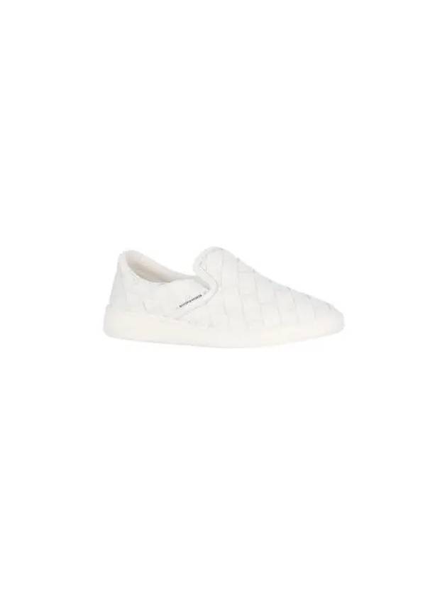 Sawyer Intrecciato Calfskin Slip-Ons White - BOTTEGA VENETA - BALAAN 3