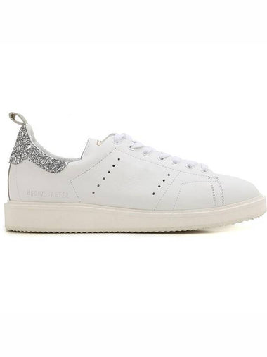 Men's Starter Glitter Tab Low Top Sneakers White - GOLDEN GOOSE - BALAAN 1