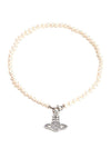 Men's Hilario Pearl Necklace Silver - VIVIENNE WESTWOOD - BALAAN 2