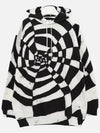 Artist Print Fleece Hoodie Black - CELINE - BALAAN 4