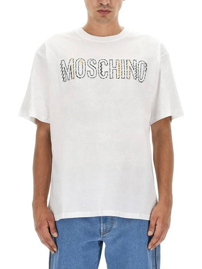 23 fw T-Shirt WITH Logo 071352411001 B0040440700 - MOSCHINO - BALAAN 2