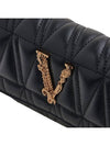 Virtus Quilted Cross Bag Black - VERSACE - 7