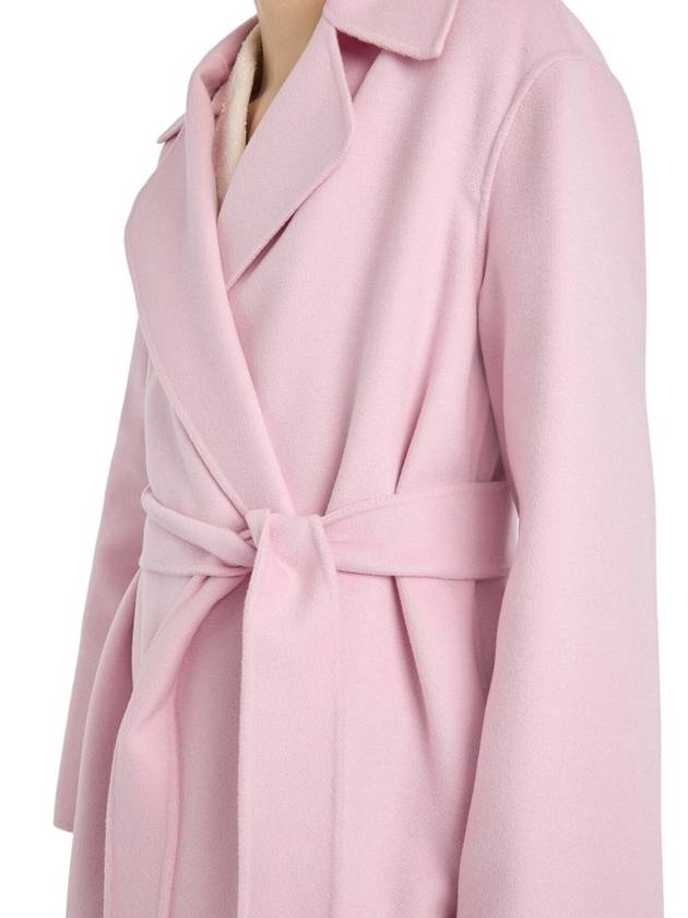 Totem Belt Virgin Wool Single Coat Pink - MAX MARA - BALAAN 4