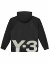 Shade Low Terry Back Logo Hoodie Black - Y-3 - BALAAN 4