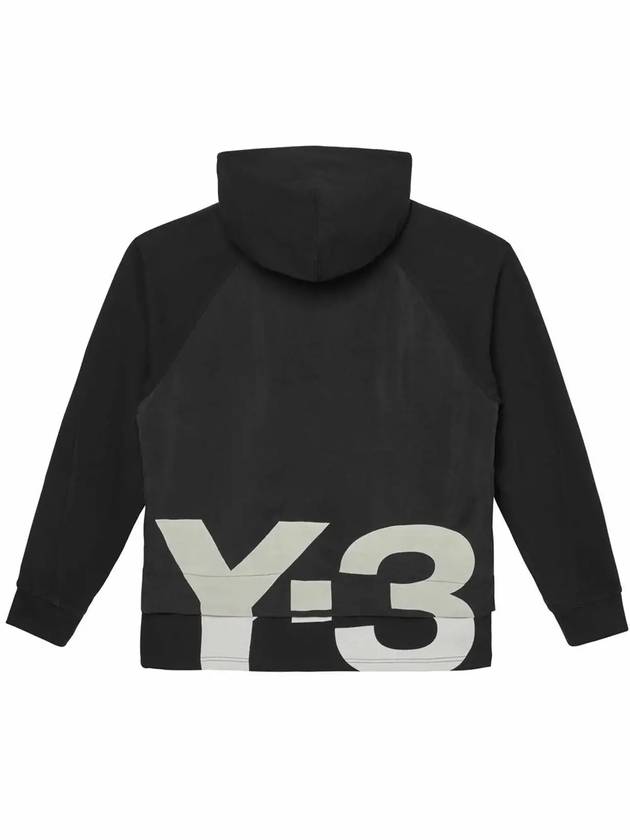 Shade Low Terry Back Logo Hoodie Black - Y-3 - BALAAN 4