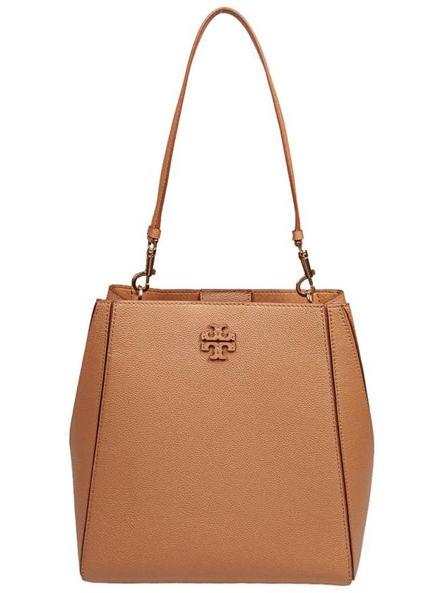 Logo Leather Bucket Bag Tiramisu - TORY BURCH - BALAAN 2