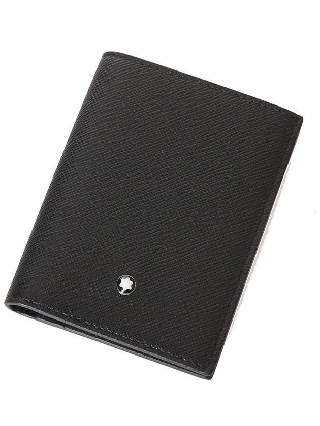 Sartorial 4CC Leather Half Wallet Black - MONTBLANC - BALAAN 6