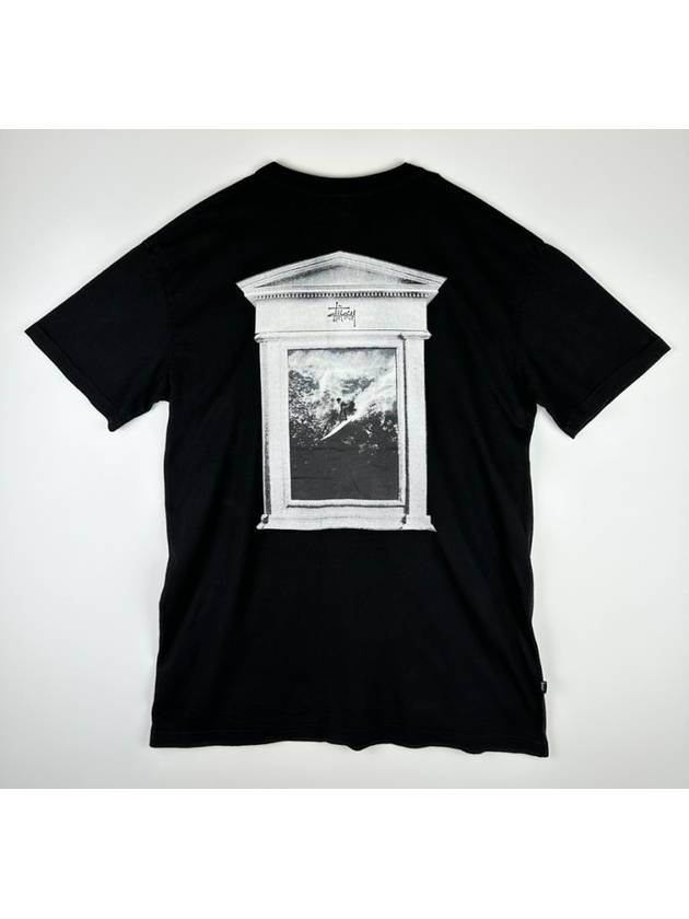 Surf Tomb 50 50 Short Sleeve T-Shirt Black - STUSSY - BALAAN 7