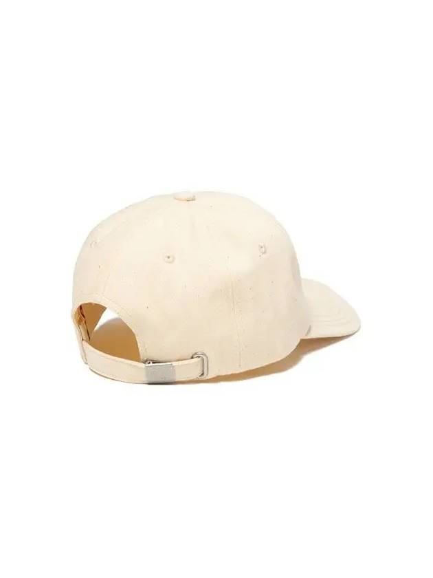 Logo Leather Patch Denim Ball Cap White - HUMAN MADE - BALAAN 6