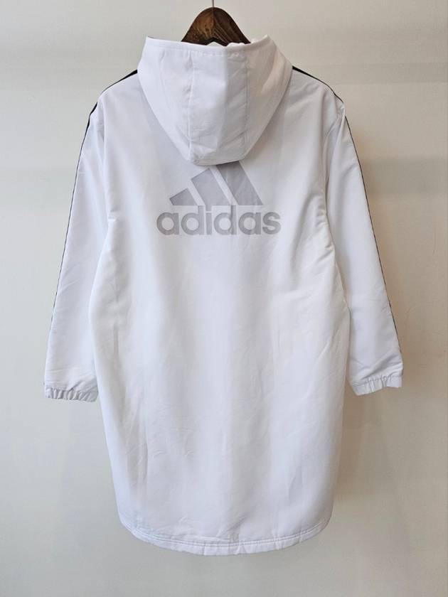 3 Stripe Long Hooded Zip-Up White - ADIDAS - BALAAN 3