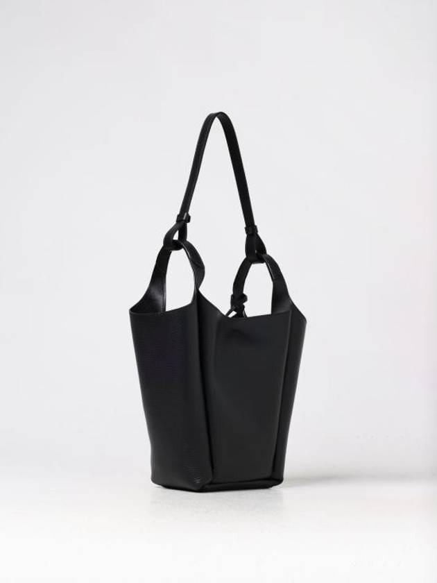 Leather Small Bucket Bag Black - TOD'S - BALAAN 4