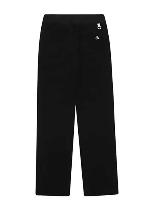 Spring High Elasticity Knit Obi Bootcut 10's Pants 5073LZWPBLACK - BLACK&WHITE - BALAAN 2