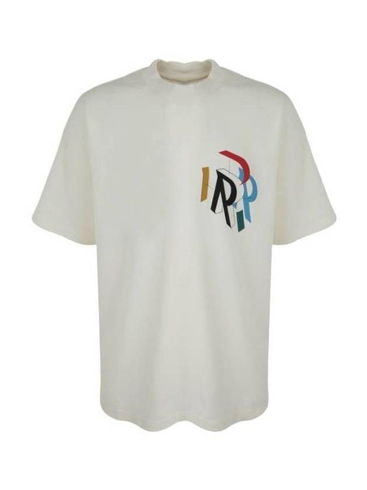 Initial Assembly Short Sleeve T-Shirt Flat White - REPRESENT - BALAAN 1