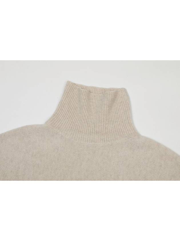 100% Cashmere Cashmere Poncho Style High Neck Sweater C3KPO68 - CALLAITE - BALAAN 6