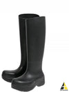 Puddle Rubber High Rain Boots Black - BOTTEGA VENETA - BALAAN 2