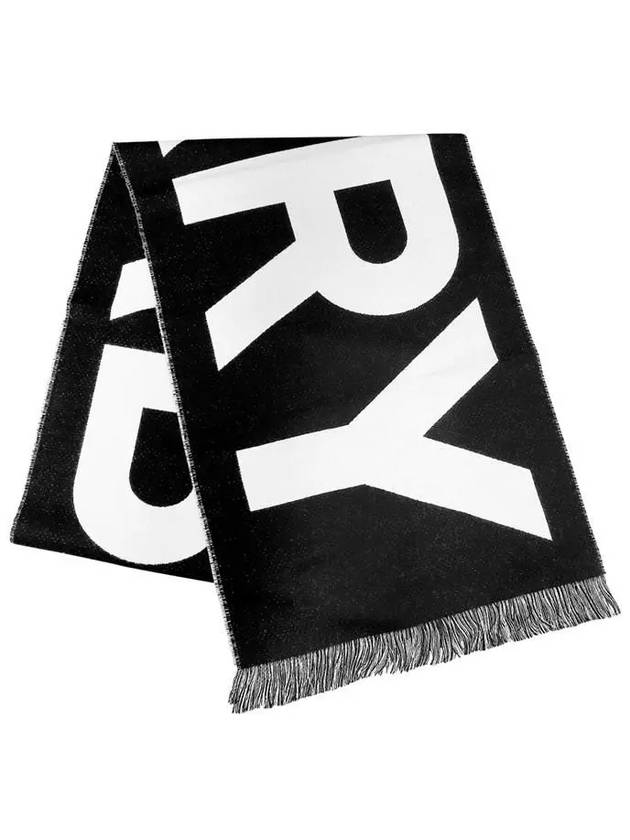 Big Logo Scarf Black - BURBERRY - BALAAN 3