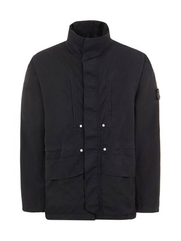 Men's Shadow Wappen Zip-up Jacket Black - STONE ISLAND - BALAAN 1