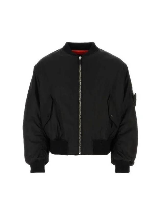 Re Nylon Bomber Jacket Black - PRADA - BALAAN 2