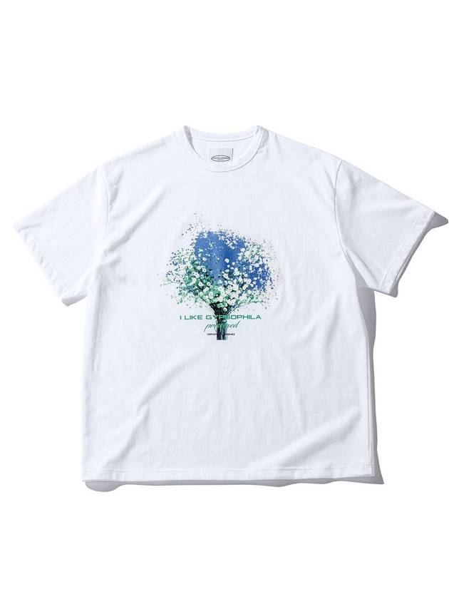 Colorful preserved flower white t-shirt - GRAN TURISMO - BALAAN 1