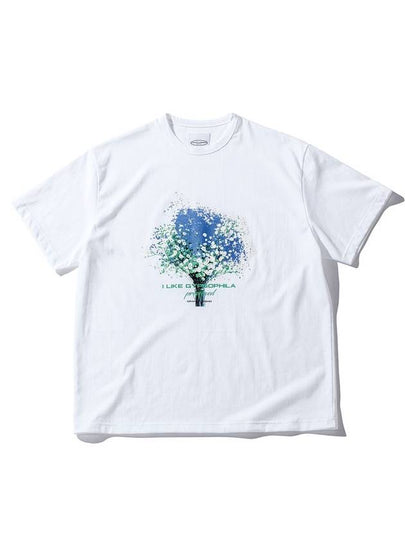 Color Preserved Flower Short Sleeve T-Shirt White - GRAN TURISMO - BALAAN 2