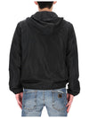 EA7 Logo Print Zip Up Hoodie Black - EMPORIO ARMANI - BALAAN 6