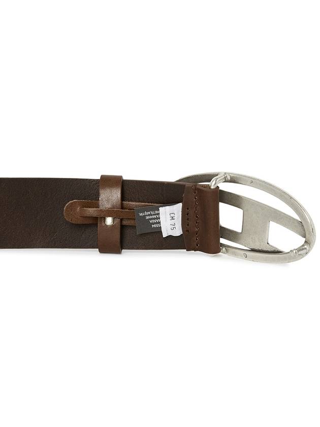 1DR D Buckle Leather Belt Brown - DIESEL - BALAAN 5