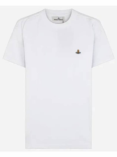 ORB Logo Cotton Short Sleeve T-Shirt White - VIVIENNE WESTWOOD - BALAAN 2