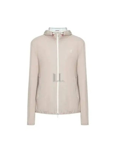 Embroidered Logo Zip-up Hoodie Sand - BRUNELLO CUCINELLI - BALAAN 2