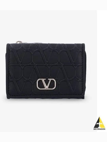 Towal Iconograph Tri Fold Wallet Black 4W2P0Z36IQU0NO - VALENTINO - BALAAN 2