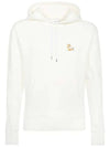 Chillax Fox Patch Classic Hoodie Ecru - MAISON KITSUNE - BALAAN 3