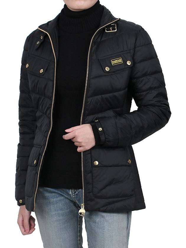 Gleann International Quilted Zip-Up Jacket Black - BARBOUR - BALAAN 4