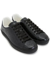 Ace GG Embossed Leather Low Top Sneakers Black - GUCCI - BALAAN 4