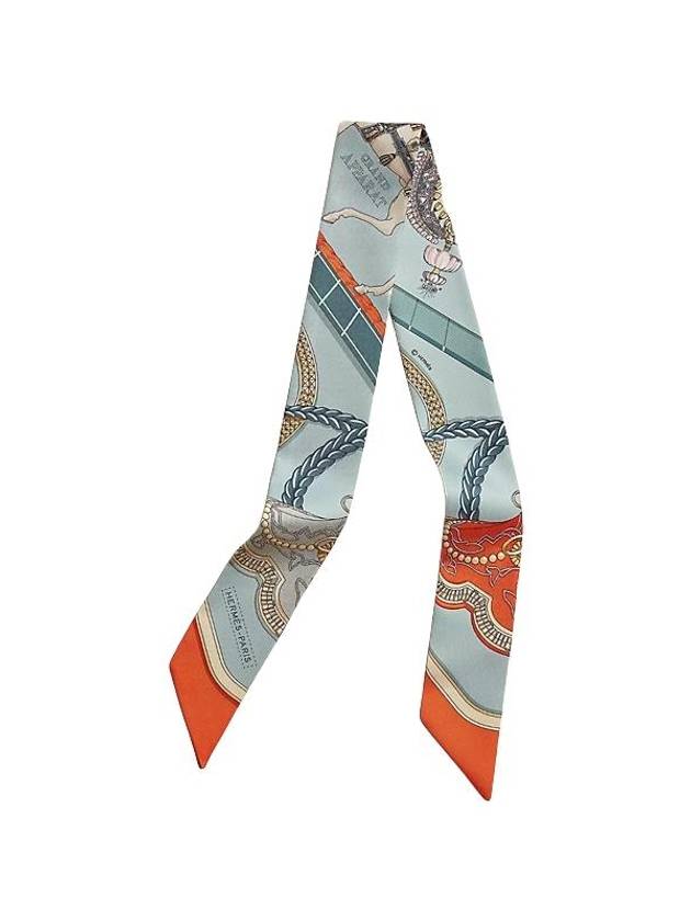 Grand Apparat Twilly Silk Scarf Orange Jaune - HERMES - BALAAN 2