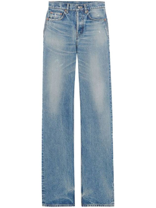 Denim Straight Pants 7199055 771399 Y13KB 5272 BLUE - SAINT LAURENT - BALAAN 2