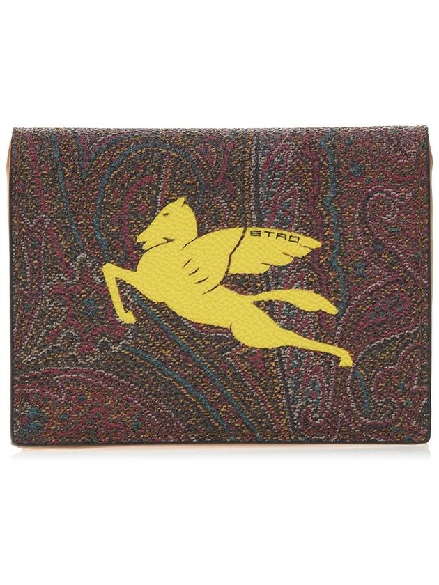 Paisley Pegasus Half Wallet Brown - ETRO - BALAAN 4