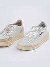 Medalist Goatskin Low Top Sneakers White - AUTRY - BALAAN 7