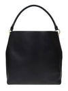 Tag Calfskin Hobo Shoulder Bag Black - SAINT LAURENT - BALAAN 5