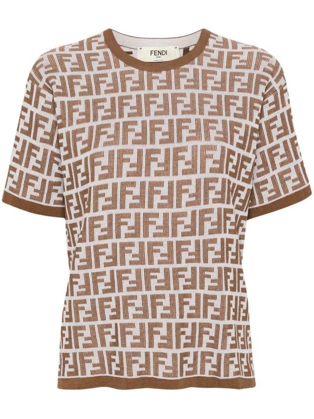 Fendi Bicolor Ff T-Shirt Clothing - FENDI - BALAAN 1