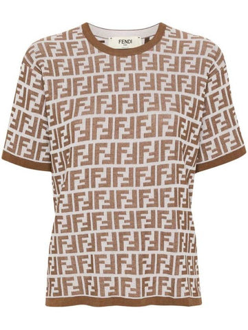 Fendi Bicolor Ff T-Shirt Clothing - FENDI - BALAAN 1