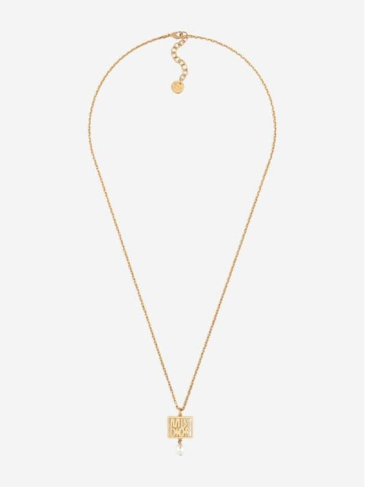 Miss Resin Pearl Necklace Gold - DIOR - BALAAN 1