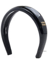 Logo Patent Leather Headband Black - MIU MIU - BALAAN 3