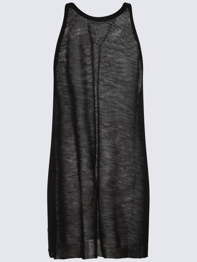 Rick Owens Black Wool Top - RICK OWENS - BALAAN 2