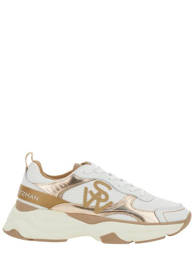 Multicolor Sneakers With Logo Embroidery On The Side And Logo Patch On The Heel In Leather And Mesh Woman - STUART WEITZMAN - BALAAN 1