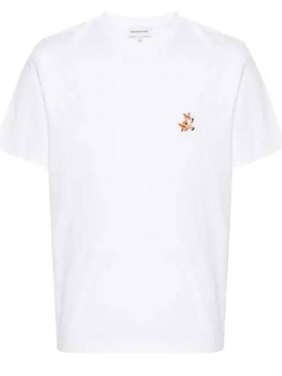 Speedy Fox Patch Comfort Short Sleeve T-Shirt White - MAISON KITSUNE - BALAAN 2