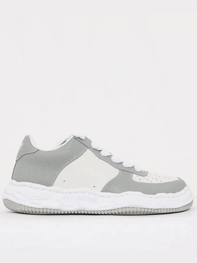 Wayne OG Sole Emboss Leather Low Top Sneakers Grey - MIHARA YASUHIRO - BALAAN 2