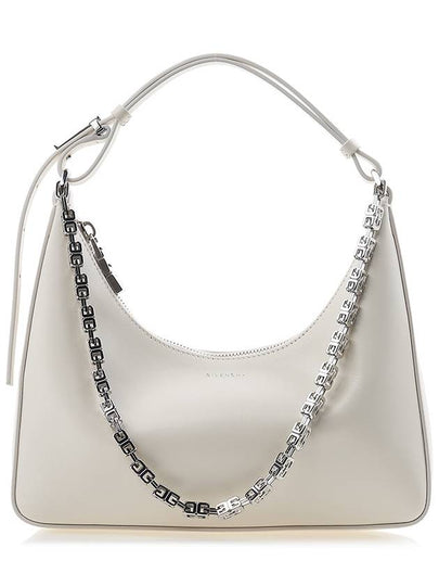 4G Chain Cut-out Moon Leather Small Shoulder Bag White - GIVENCHY - BALAAN 2