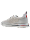 Shearling Tech Runner Low Top Sneakers White - THOM BROWNE - BALAAN 4