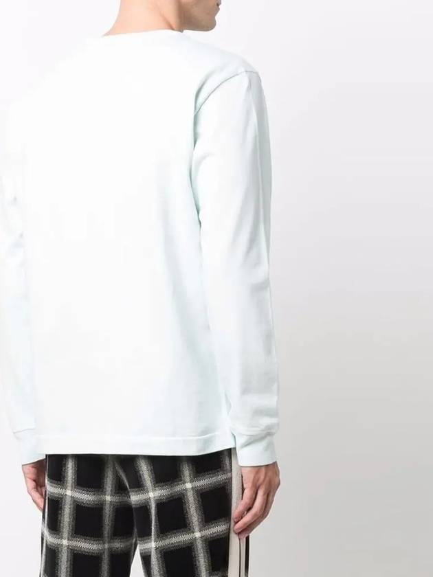 Waffen Patch Crew Neck Long Sleeve T-Shirt White - STONE ISLAND - BALAAN 4